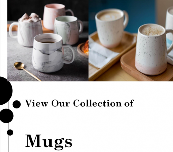 Ceramic mugs manufactured by A.B. Enterprises
