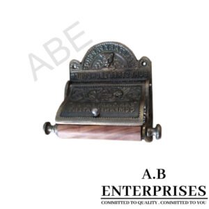 Handcrafted decorative toilet paper holder AB-TPH-6 – Cast Iron with Copper Antique finish by A.B. Enterprises