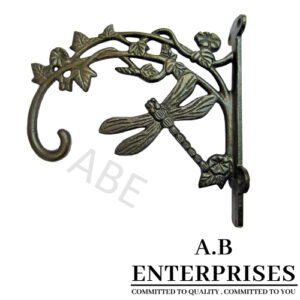 Handcrafted decorative plant hanger AB-PH-01 – Cast Iron with Black P.C. finish by A.B. Enterprises