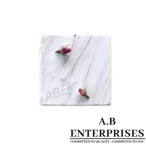 Handcrafted marble coaster AB-C-03– premium drink coaster by A.B. Enterprises India