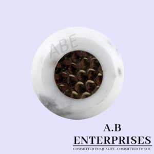 Marble Stone Cabinet Knob in white pattern by A.B. Enterprises India