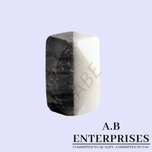 Marble Stone Cabinet Knob in black n white pattern by A.B. Enterprises India