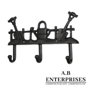 Cast Iron Lock Hook – Antique Decorative Wall Hook by A.B. Enterprises