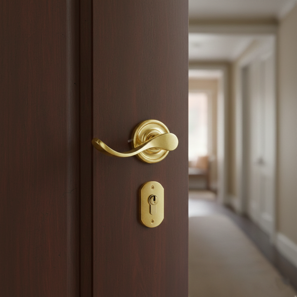 Brass Door Lever Handle by A.B. Enterprises India